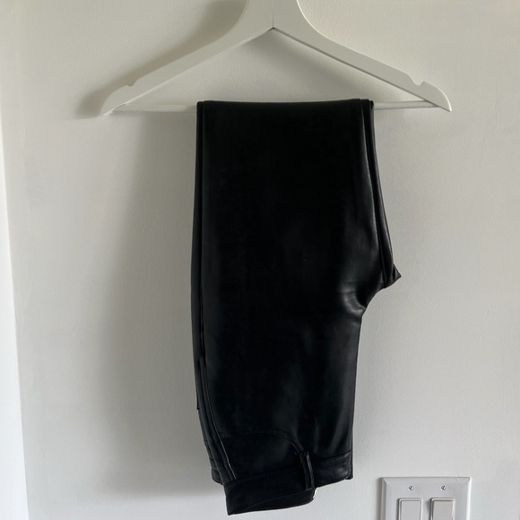 *new* aritzia wilfred melina black faux leather pants - black, size 0 - Picture 7 of 11